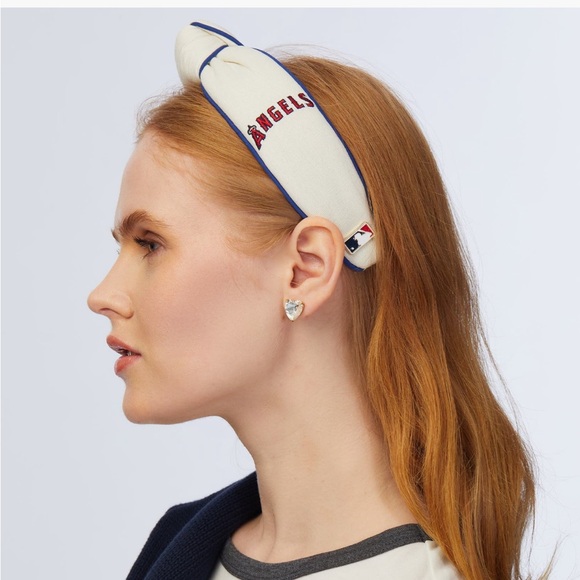 ⚾️ 😇 Lele Sadoughi MLB Los Angeles Angels Embroidered Headband - Picture 4 of 5